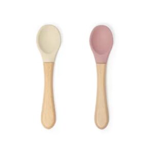 Set de deux cuillères (Dusty Pink / Ivoire).