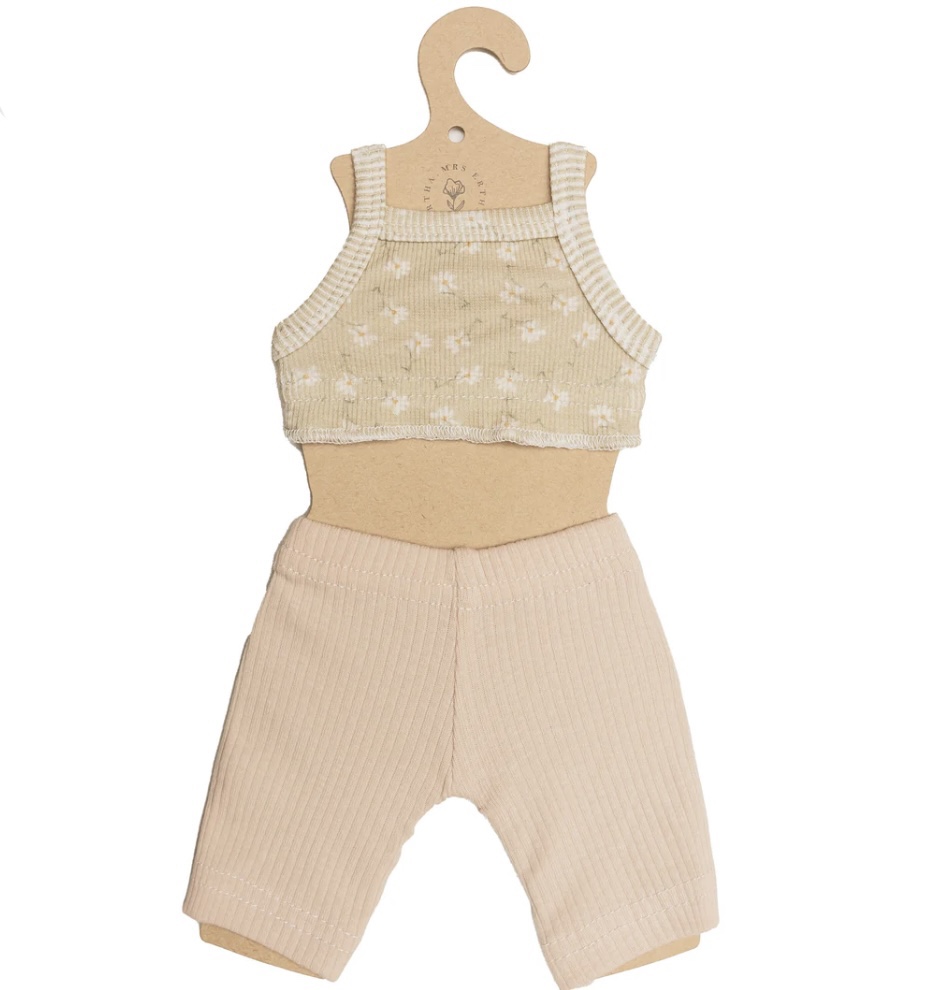 Tenue Poupée Loretas 34-36cm- Ensemble leggings Little daisys.