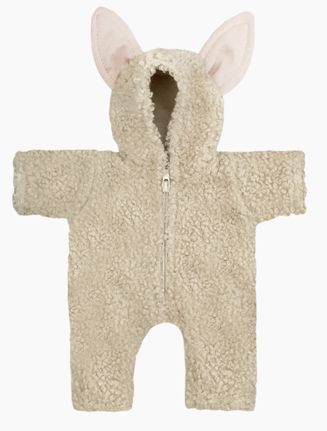 Minikane Babies – Combinaison Jeannot en bouclette beige.