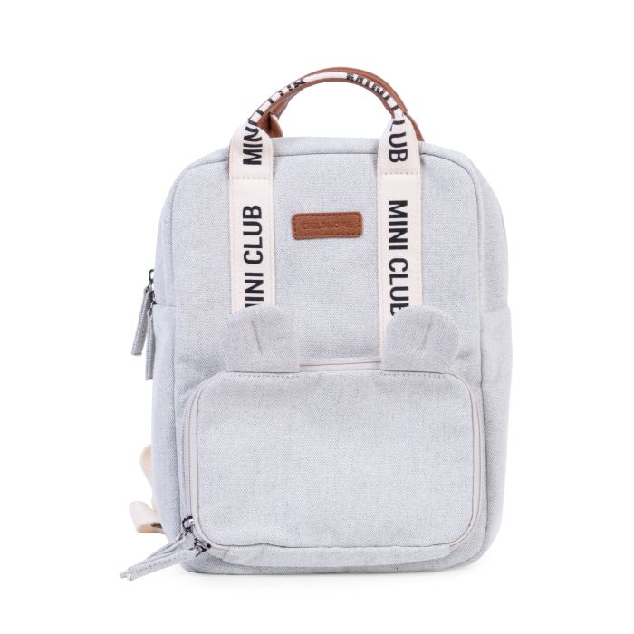 MINI CLUB SAC A DOS ENFANT – SIGNATURE – CANVAS – OFF WHITE.