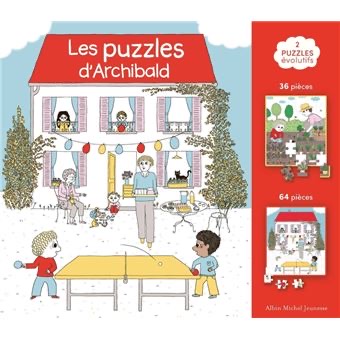 Une Histoire D’Archibald – Les Puzzles d’Archibald 2 puzzles 36/64 pièces.