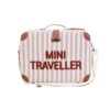 MINI TRAVELLER VALISE ENFANT - RAYURES - NUDE/TERRACOTTA. - Image 4