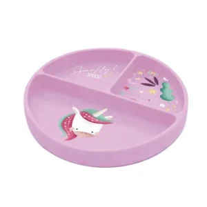 Assiette silicone Sparkly la licorne.