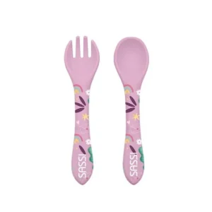 Couverts en silicone Sparkly la licorne.