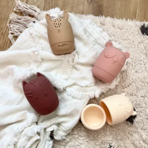 Jouet de bain coloris rose, lot de 4.