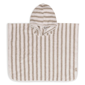 Poncho de Bain Stripe Olive Green – 1/4 Ans.