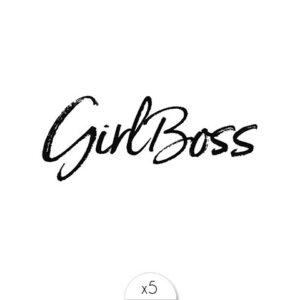 Tatouages éphémères Girlboss x5.
