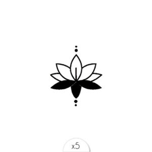 Tatouages éphémères Lotus x5.