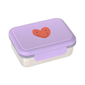 Lunch box inox Little Gang Heart lilac.