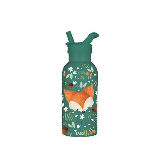 Sassi Junior Gourde en inox Isotherme Crunchy The Fox 350 ml.