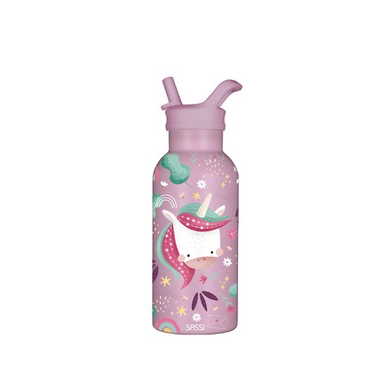 Sassi Junior Gourde en inox Isotherme Sparkly The Unicorn 350 ml.