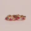 Boucles d'oreilles Fushia Claudia.