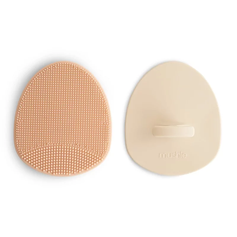 CRADLE CAP BRUSH (Blush / Shifting Sand) 2-pack – Mushie.