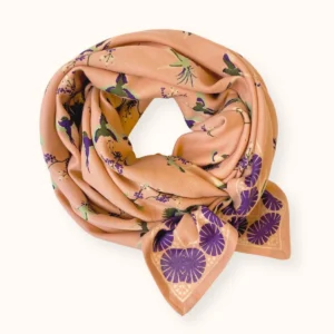 Apaches Collections – Big Foulard Latika « Cerisier » Blush.