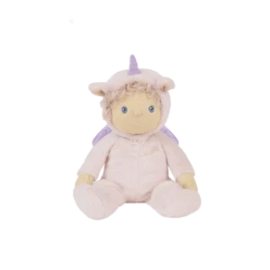 Peluche Olli Ella DINKY DINKUMS Licorne rose.