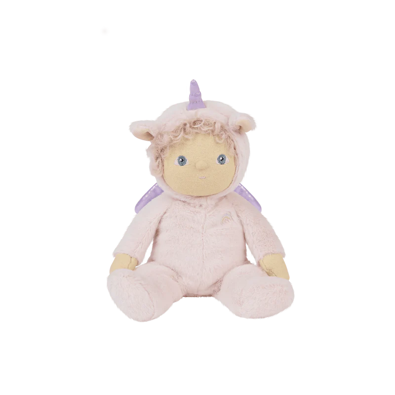 Peluche Olli Ella DINKY DINKUMS Licorne rose.