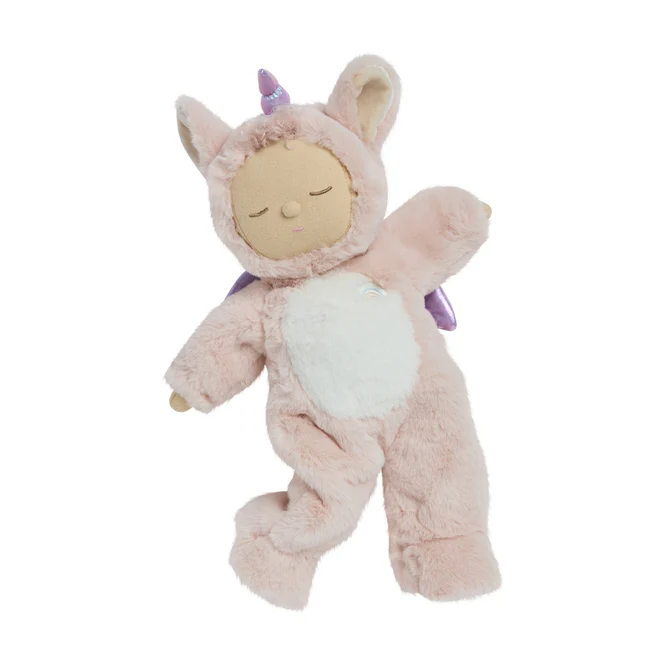 Peluche Olli Ella cozy dinkum La licorne rose.