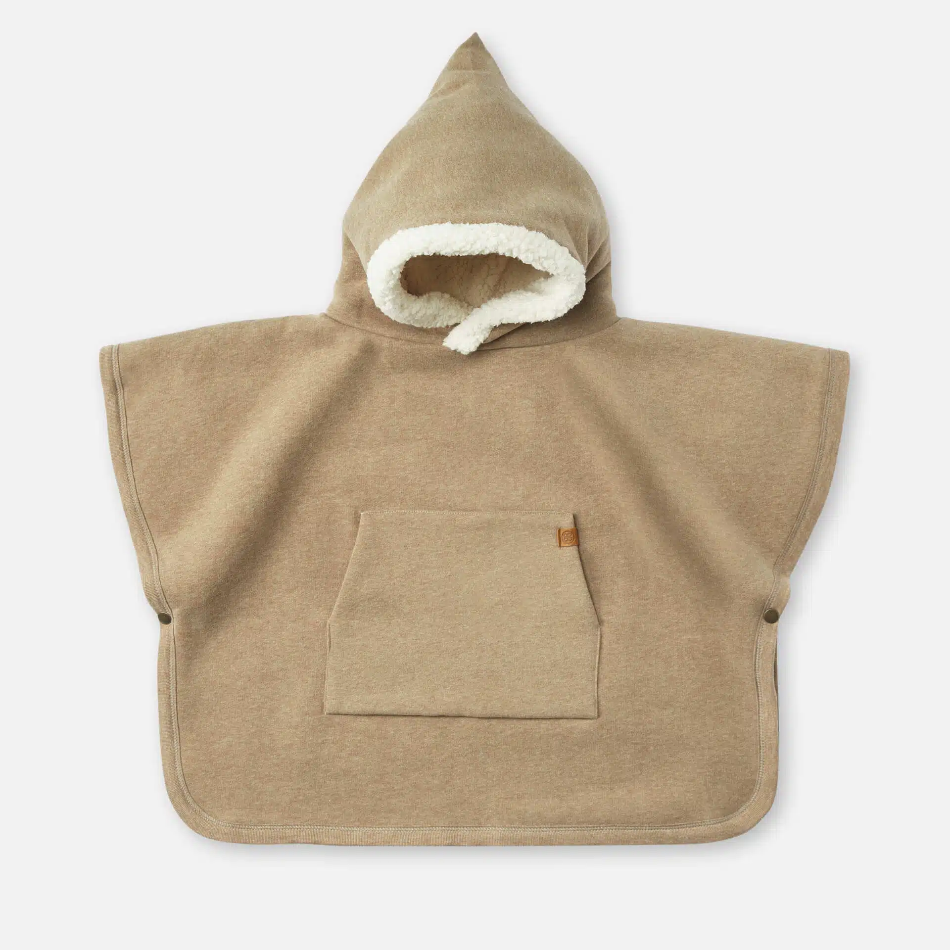 Poncho Teddy Beige.