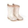 Bottes de pluie - Boutons de fleurs Paillettes. Pointures 23 à 30.
