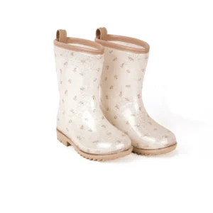 Bottes de pluie – Boutons de fleurs Paillettes. Pointures 23 à 30.