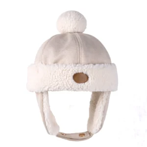 Chapeau d&rsquo;aviateur Ivoire 1-3ans.
