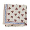 Foulard Indien - Coeur Sauvage Ecru.