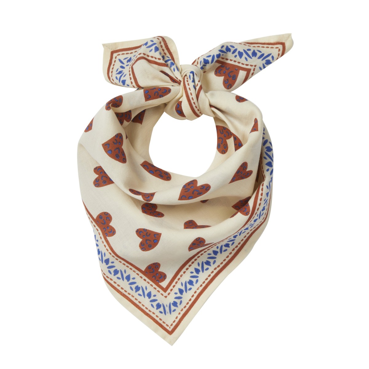 Foulard Indien Enfant – Coeur Sauvage Ecru.