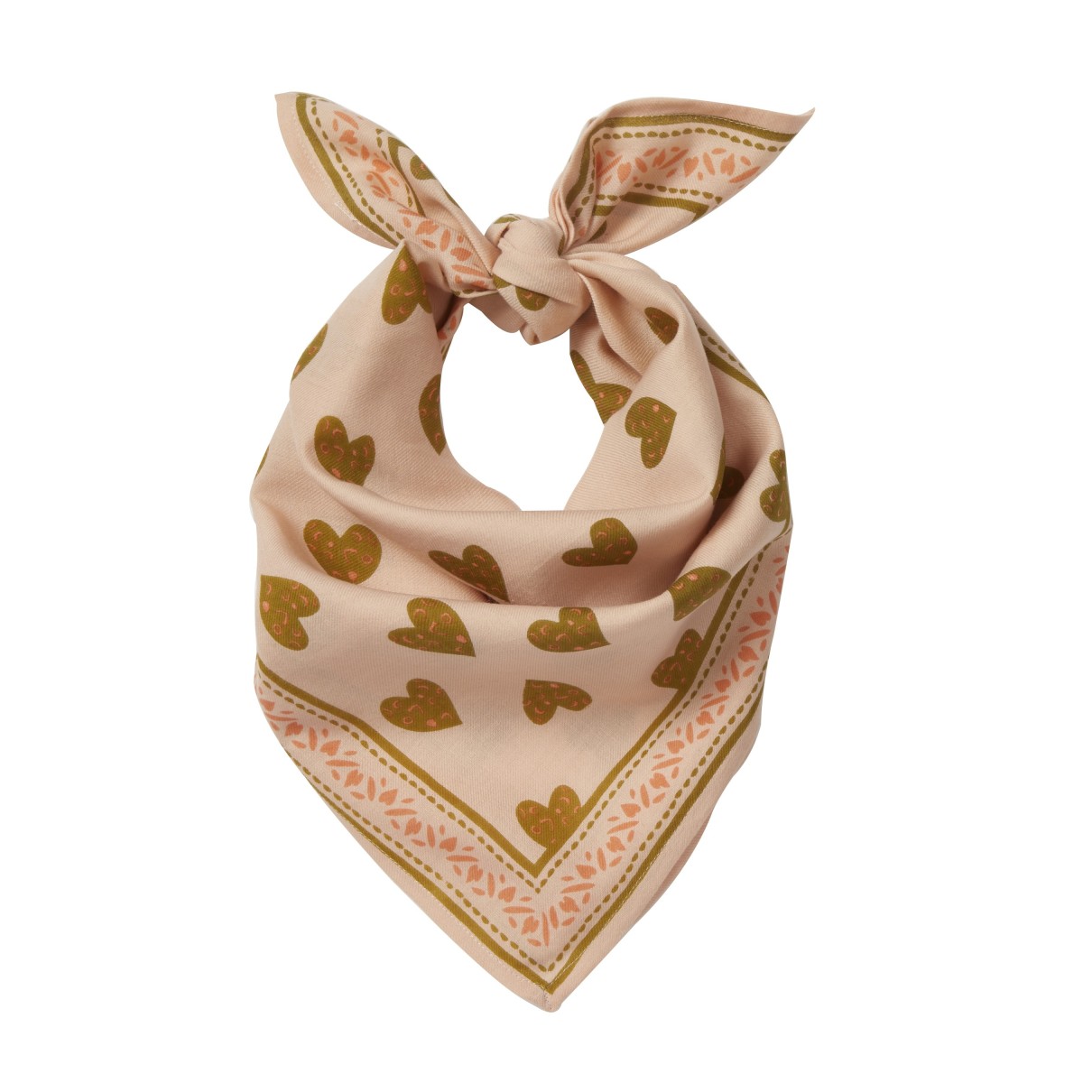 Foulard Indien Enfant – Coeur Sauvage Rose.