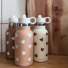 Gourde acier inox, coeur nougat. - Image 3