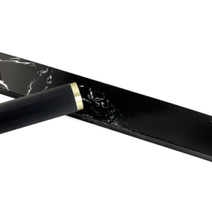 Support lampe de table en marbre noir.