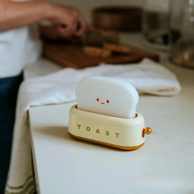 Veilleuse Toaster jaune.