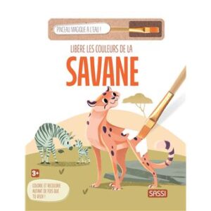 Libère les couleurs de la savane + pinceau magique a l&rsquo;eau.
