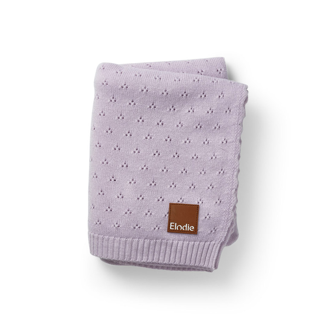 Couverture en maille pointelle – Lavender Love.