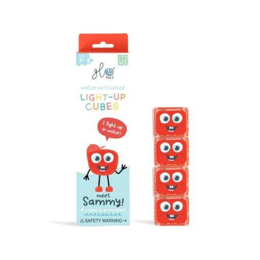 Glo pals light up cubes 4pc Sammy.