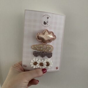 Lot de 4 barrettes « Nuage ».