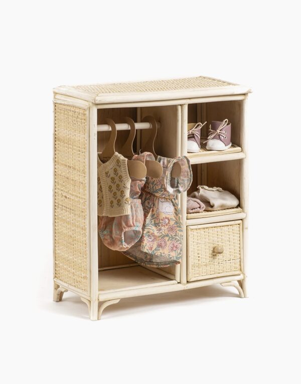 Minikane Jakarta – Armoire pour dressing poupée « Banjar » et ses 3 cintres. - Image 3