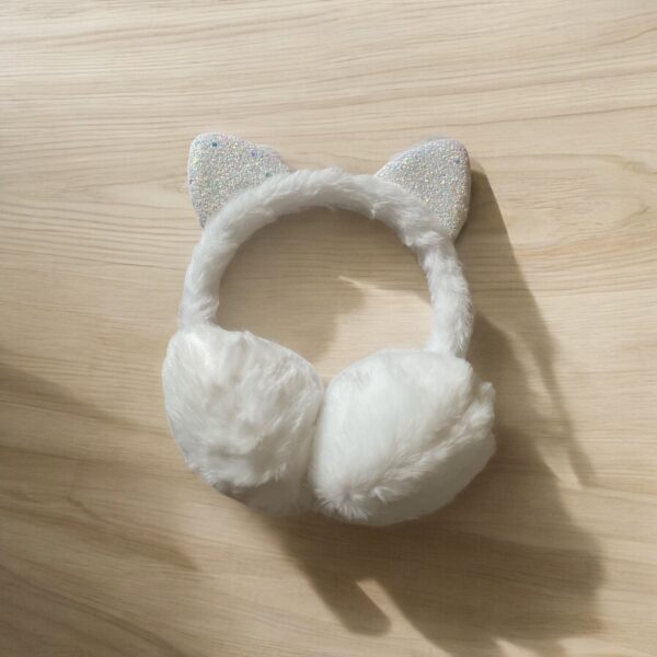 Cache oreilles " chat blanc ". - Image 2