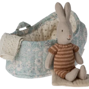 Maileg Lapin en couffin, Micro – Marron