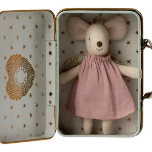 Maileg Souris Ange dans sa valisette, Petite sœur.