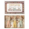 Maileg Triplés, Bébés souris dans leur boîte assortie.