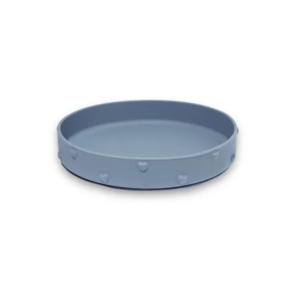 Assiette en silicone avec ventouse Ina (Gris Perle).