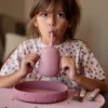 Assiette en silicone avec ventouse Ina (Vieux rose). - Image 2