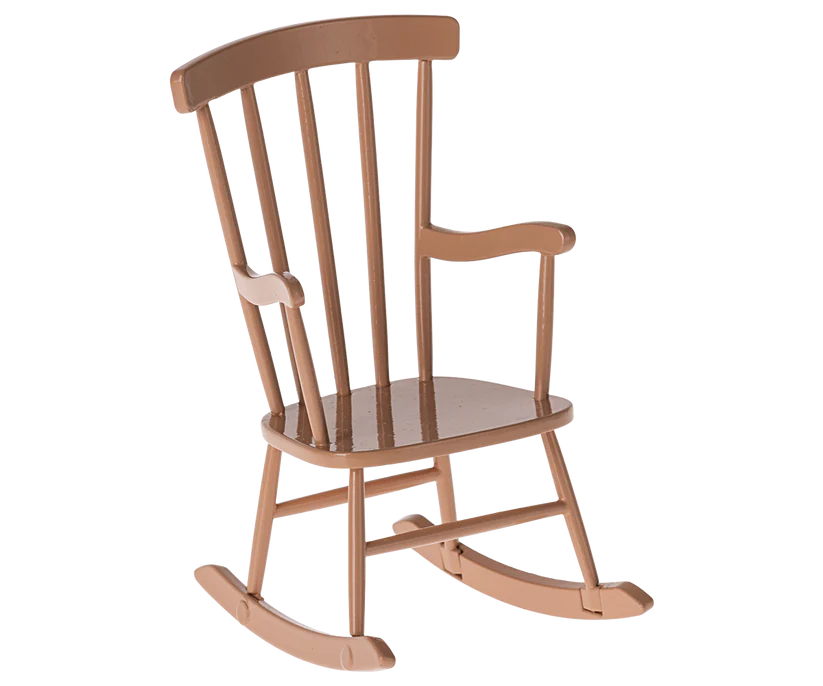 Maileg Rocking chair, Souris – Rose poudré.