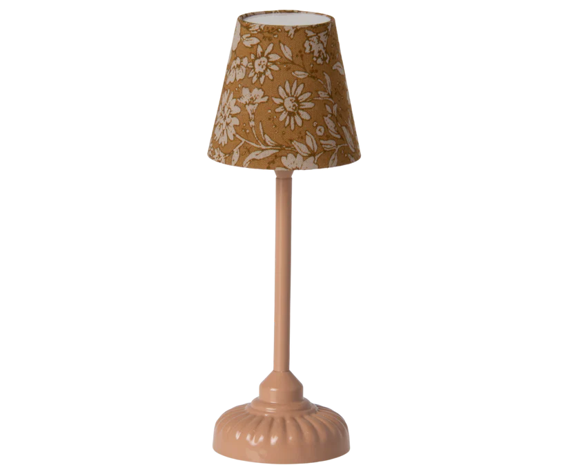 Maileg Lampadaire vintage, Souris – Rose Poudré foncé.