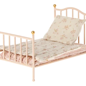 Maileg Lit vintage, Souris – Rose.