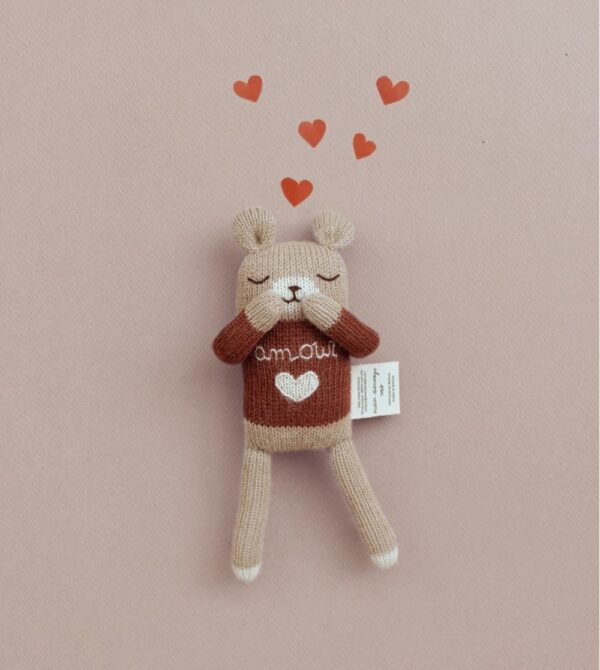 Doudou ourson amour | Main Sauvage. - Image 4