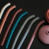 Verre en silicone 3 en 1 (vieux rose). - Image 4