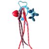 PORTE-CLEFS / BIJOU DE SAC CHIEN PERLES.