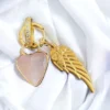 Boucles Créoles Light Pink Angel.