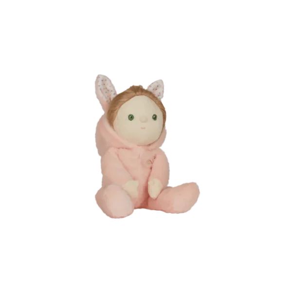 Peluche Olli Ella DINKY DINKUMS Fluffle Family Babbit Bunny (rose). - Image 3